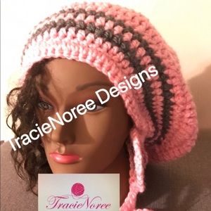 Handmade crochet slouchy beanie